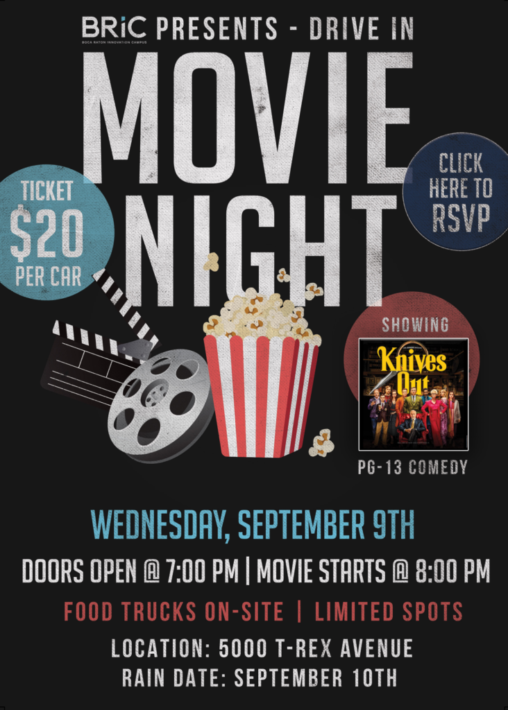 Boca Raton Innovation Campus hosting drive-in movie night Sept. 9 - DLIT