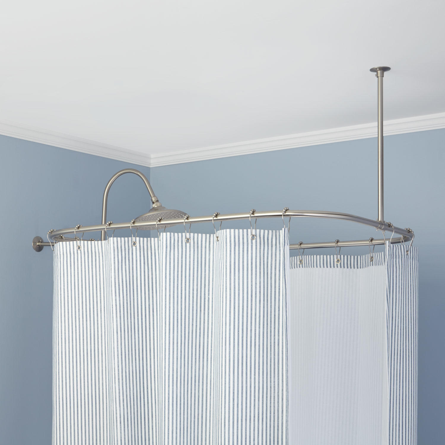 Oval Shower Curtain Rod Innovation Royals Courage Ideas Set Up Oval