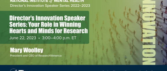 Director’s Innovation Speaker Series: Your Role in Winning Hearts and Minds for Research