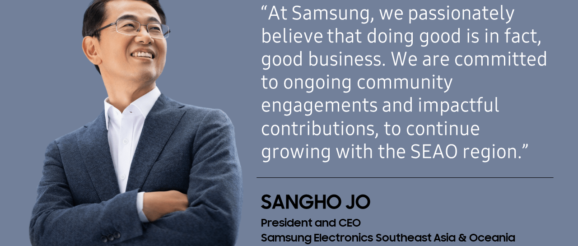 Sangho Jo President and CEO of Samsung Electronics Inspiring Innovation in Future Generations in Southeast Asia and Oceania