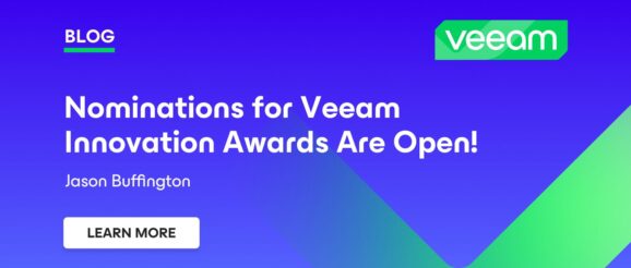 Veeam Innovation Awards Nominations Are Open!