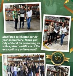 Maxiforce Celebrates 30 Years of Innovation and Excellence at Its Corporate Office in Doral, FL